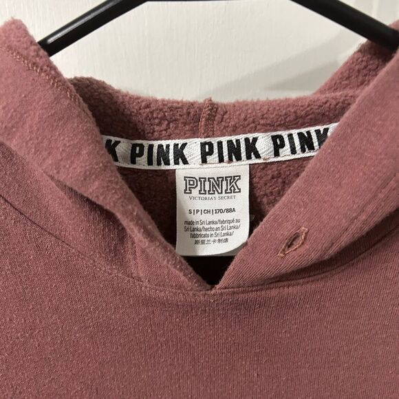 PINK Victoria's Secret Women's Mauve Hoodie - Picture 3 of 4